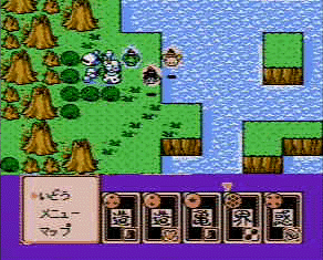 Gohan, Kuririn, and Piccolo search the countryside